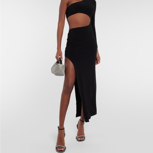 Jonathan Simkhai Crystal Satin Heels - Picture 2 of 9